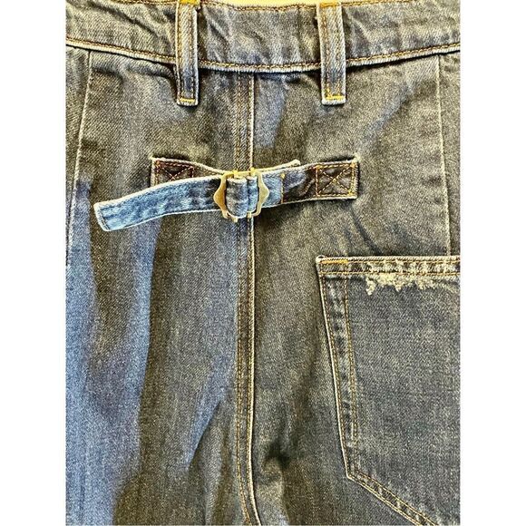 NWT SR vs. Sandrine Rose x Free People Paper Jean, NY82 Faded Denim, Wide Leg, s - Picture 7 of 9
